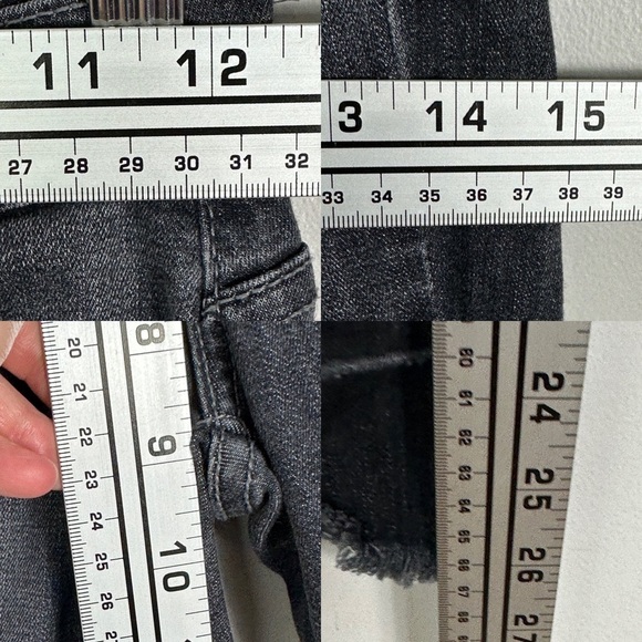 Kancan USA Distressed Raw Hem Black Ankle Skinny‎ Stretch Jeans Size 26 Denim - Picture 12 of 12